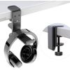 APPHOME Improved Version Aluminum Alloy Clamp Foldable Undertable Headphone Hanger Holder Stand (2 Pack)