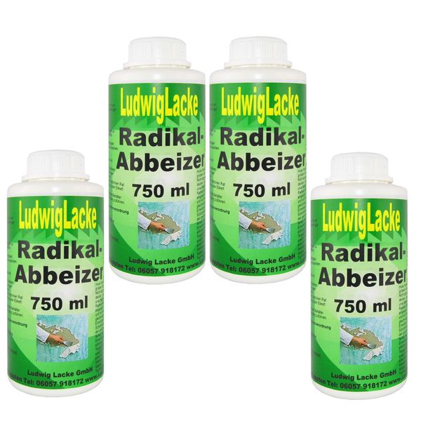 Abbeizer 4 x 750 ml Radikal Abbeizmittel