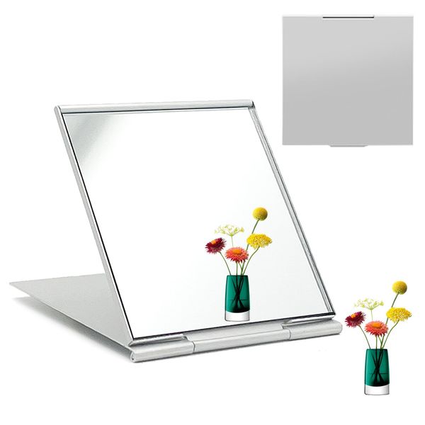 laeeyin Reisespiegel Taschenspiegel Klein Kosmetikspiegel Handspiegel klappbar Ultradünn und Langlebig Spiegel Geeignet für Reisen, Büro Rasieren Camping und Make-up (1pcs10.5x10cm)