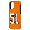 iPhone 15 Number 51, 51 in Black, White and Gray Case