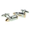 Rose Gold Ends Large Caliber Bullet Design Cufflinks Presented in a Cufflink Box