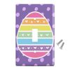 Cute Rainbow Happy Easter Egg Plastic Wall Decor Toggle Light Switch Plate Cover