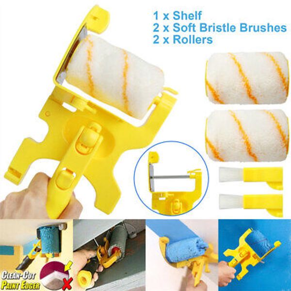 5PCS Multifunctional Clean-Cut Paint Edger Roller Brush Tool for Wall Ceiling