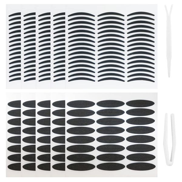 ZXUPOI 1920 Pcs Schlupflider Stripes Schlupflid-Tape Streifen zum Augenlid-Lifting ohne OP! (wasserfest, 24h Halt, double eyelid lifting tapes) Augenlid-Tape,Schwarz