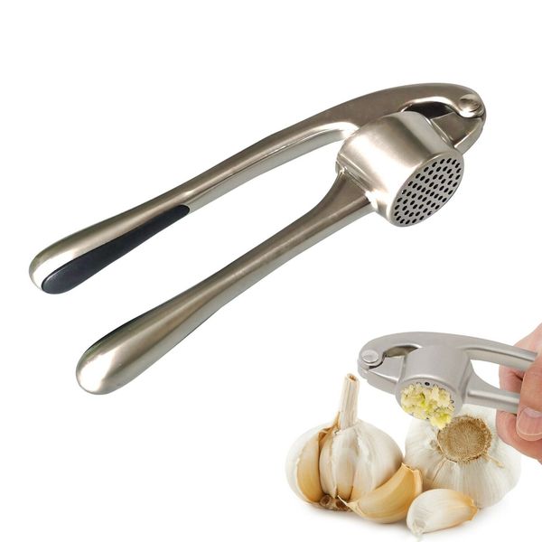 Garlic Press Mincer Ginger Crusher With Roller Peeler Squeezer Kitchen Tools