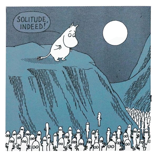 Toyo Case LED Canvas Art Moomin Series W 7.9 x D 1.0 x H 7.9 inches (20 x 2.5 x 20 cm) LCA-MMN with Sound Sensors (BLUE)