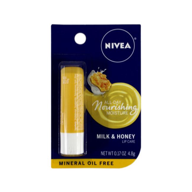 NIVEA A Kiss of Milk & Honey Natural Defense Soothing Lip Care 0.17 oz Each