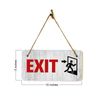 Exit 5x10 Hanging Plus Wall or Door Sign | Office Warning Signage