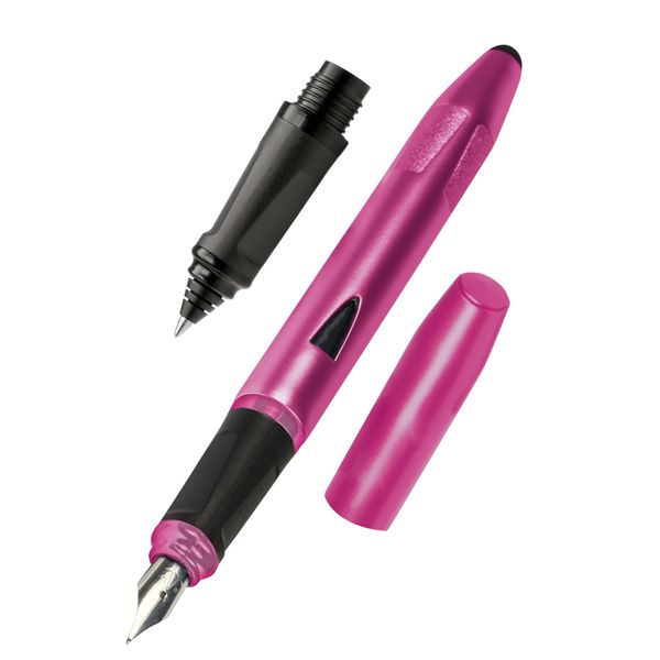 ONLINE Schreiblern-Füller und Rollerball Switch Starter Set Pink I Stifte Ostern 2025 I Anfänger-Feder für Rechtshänder I Ergonomischer Tintenpatronen-Roller für Schüler I Stylus-Tip