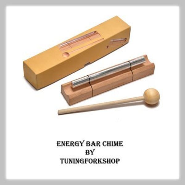 Tuningforkshop Sound Healing Energy Bar Chime Root Chakra Tone C with Wood Mallet