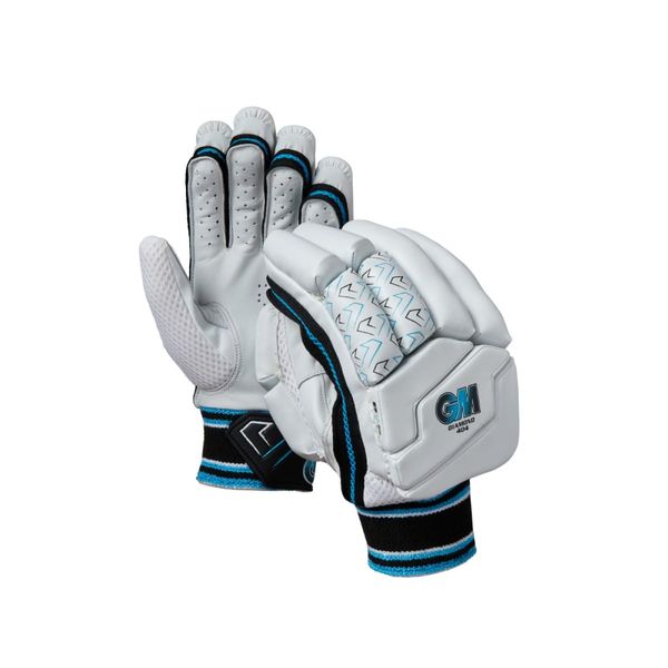 Gunn & Moore GM Cricket Batting Gloves | Diamond 404 | Ben Stokes Endorsed | Calf Leather Palm | Extra Small Adult Left Handed | Approx Weight per Pair 420 g