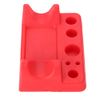 Tattoo Tool Pen Holder, Silicone tattoo machine Holder cotton swab Pen Stand Holder color cup Holder with circles/rectangle/arc shape, red