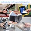 PMELCXD Plastic Card Sleeves - Transparent Credit/Debit Card Insert Protector