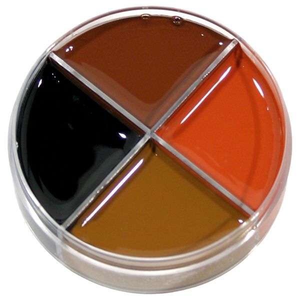 Professionelle Theater-Schminke für Dämonen - Horror Make-Up Set Creme Schminkdose 4 Farben - Halloween Karneval Motto-Party