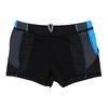 Aquarti Jungen Kurze Badehose mit Einsätzen Seitlich, Farbe: Schwarz/Graphit/Blau, Größe: 158