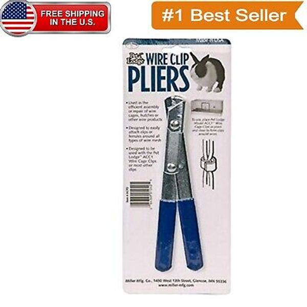 Lightweight Blue Wire Clip Pliers for Easy Pet Enclosure Maintenance