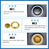A ABSOPRO Car Engine Start Stop Button Cover Trim Sticker Kit Gold Tone Item Replacement