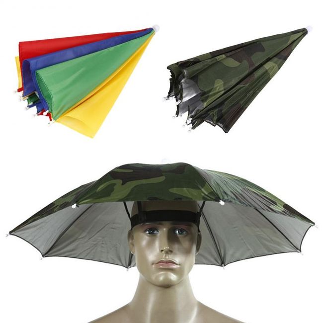 head cap umbrella