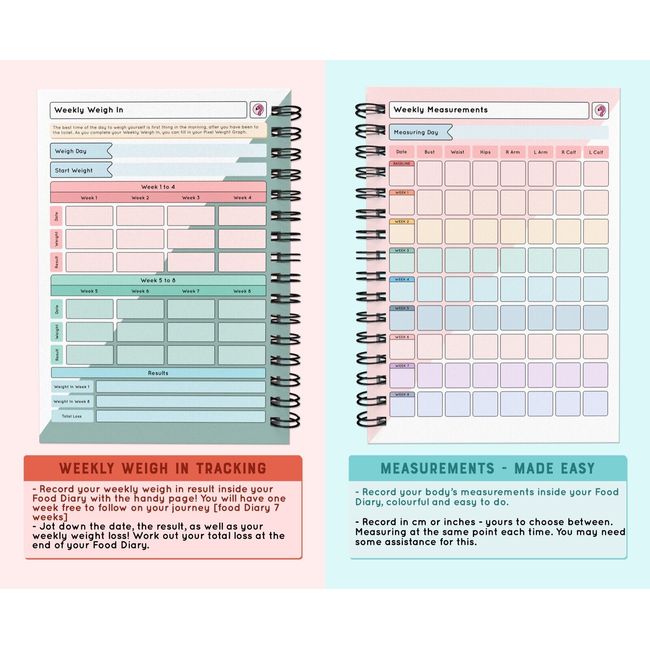 Weight Loss Tracker Digital, Weight Watchers Tracker, Weight Scale Planner,  Cute Fitness Planner, Exercise Tracker, Weight Journal Printable 