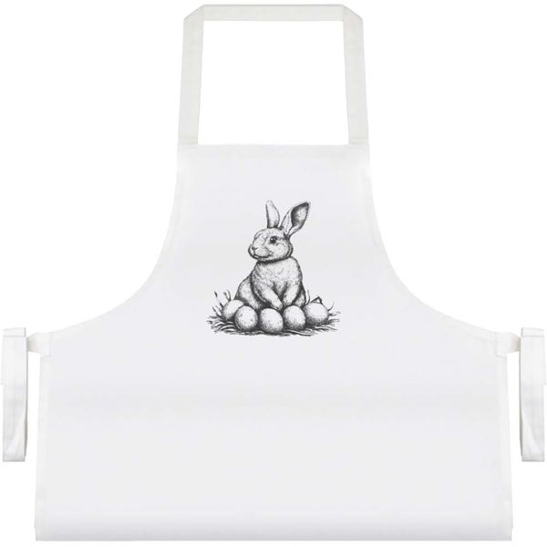 Azeeda 'Easter Bunny with Eggs' Unisex Cooking Apron (AP00077896)