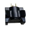 Hug-A-Plug Grounded Right Angle Adapter Plug - Black [15a 125v Current Tap]