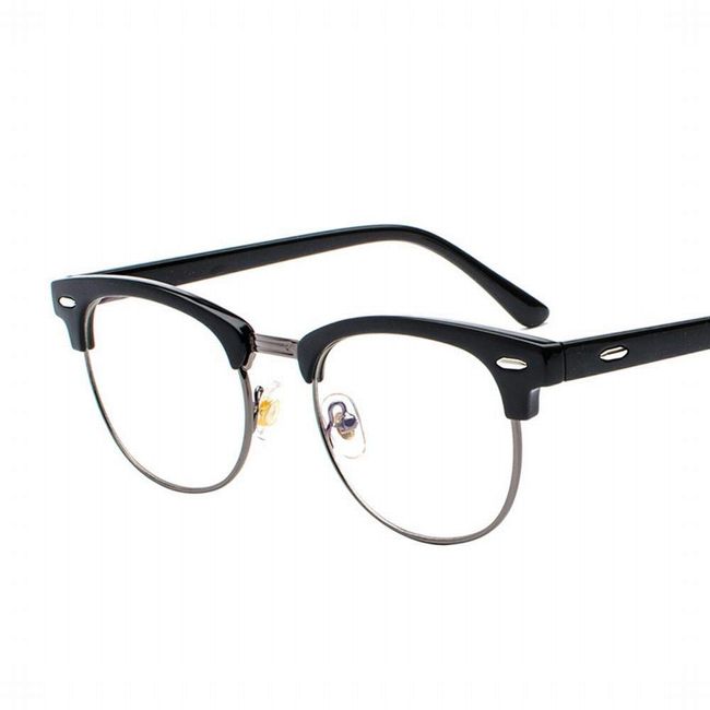 Yammi Men's Material Ultra Light Flat Mirror Eyeglasses Frame Optical Eyewear PC Glasses Anti-Radiation Vision Protection Harajuku Glasses (Color: Black frame-grey)