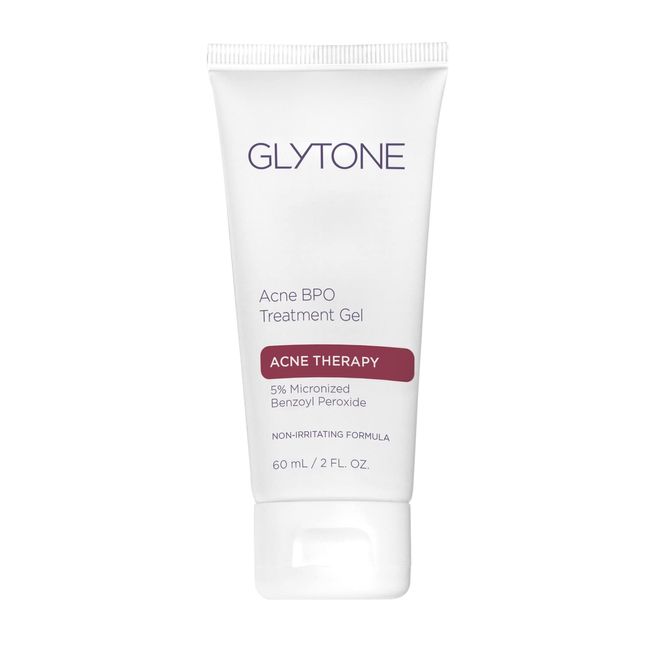 Glytone Acne BPO Treatment Gel - With Time-Released 5% Benzoyl Peroxide - Hydrating Mattifying Gel - Fragrance-Free & Non-Comedogenic - 2 fl. oz.