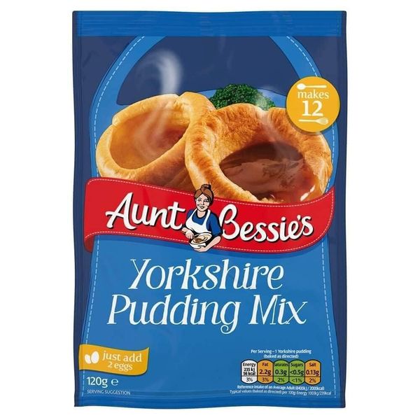 Aunt Bessie's Homebake Yorkshire Pudding Mix (120g) - Pack of 2