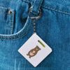 Azeeda 'Cute Brown Bear' Keyring Tape Measure/Spirit Level Tool (KM00037374)