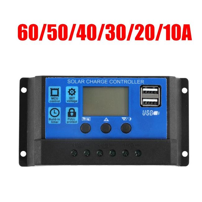 Solar Charge Controller Model W88-C 12V/24V 30A New - USA Seller