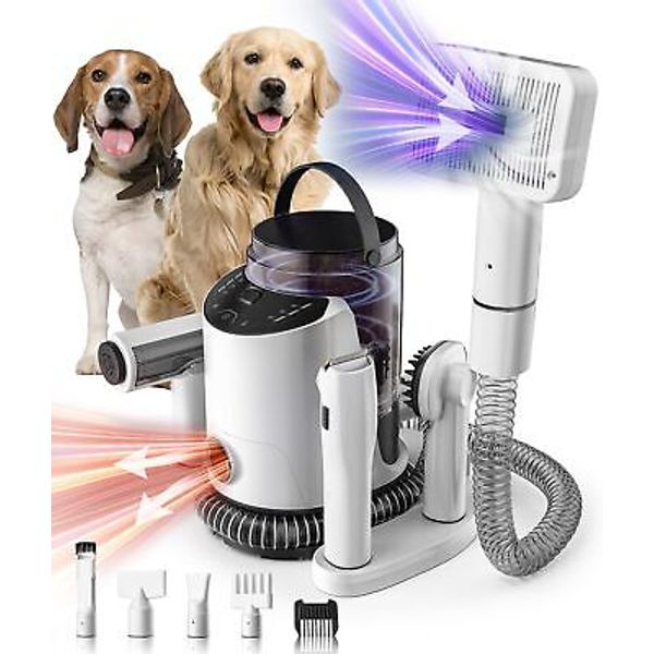 Dog Grooming Kit & Pet Hair Dryer & Dog Electric Clippers, 3L Large Capacity ...