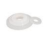 CONPHERON White Plastic Washers Nylon Flat Washers Rubber Insulating Spacers M22×42×3.0 mm,10 pcs