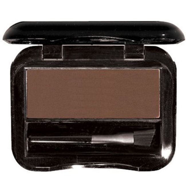 Brush On Brow ~Charcoal~ Natural Pressed Eye Brow Defining Powder W/ Compact