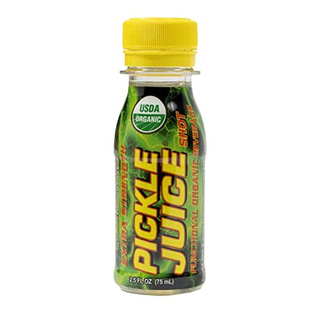 Pickle Juice Sports Drink Shots, Extra Strength - Relieves Cramps Immediately - Electrolyte Pickle Juice Shots for Day & Night Time Cramp Relief - Pickle Juice for Leg Cramps - 2.5 oz, 12 Pack
