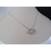 Solid 925 Sterling Silver Elephant Pendant set with Cubic Zirconia CZ & Silver Chain