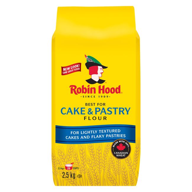 Robin Hood Best for Cake & Pastry Flour 2.5 Kilograms/5.51 Pounds {Imported from Canada}
