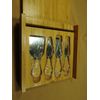 Bamboo Cutting Board Cheese Set with 4 Tools, 8" x 8"  - New in Box