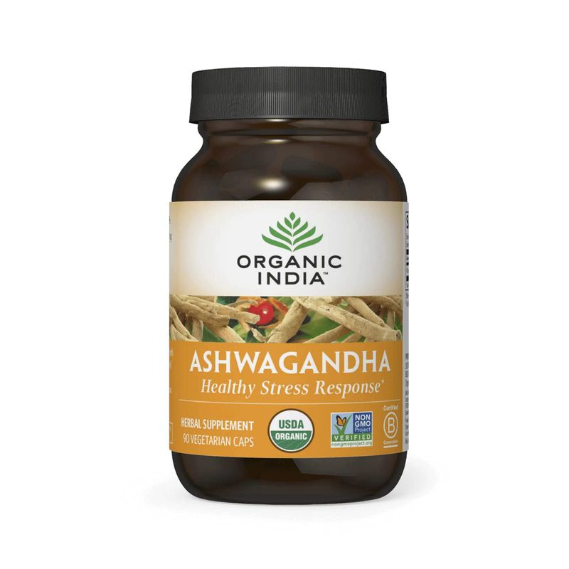 ORGANIC INDIA Ashwagandha Capsules - Organic Ashwagandha Supplement ...