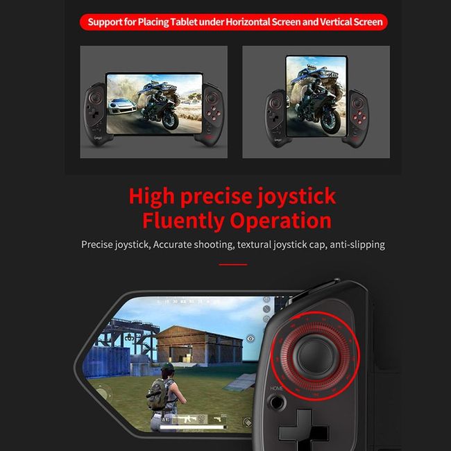 Controle Joystick Bluetooth Gamepad Para Tablet, Celular E Ipad Universal  Android E Ios Compativel Com Windows, Android Tv E Pc