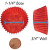 #5 Red Paper Candy Cup Cups 1000 Pack Candy Making Supplies
