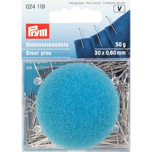 Prym Headpins, Metal, Silver, 9.3 x 6.7 x 1.4 cm