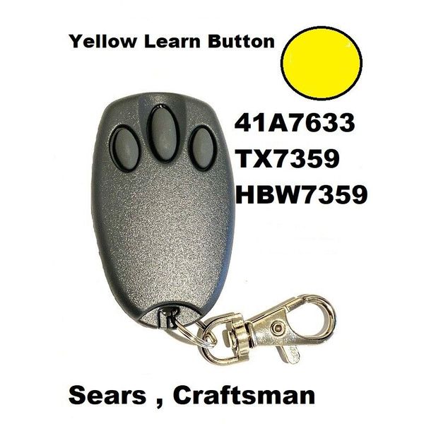 Sears Craftsman Garage Door Opener Comp Remote Mini 41A7633 TX7359 HBW7359