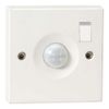 Knightsbridge PIR0901S Wall Mounted PIR Sensor with Switch, IP20 , White