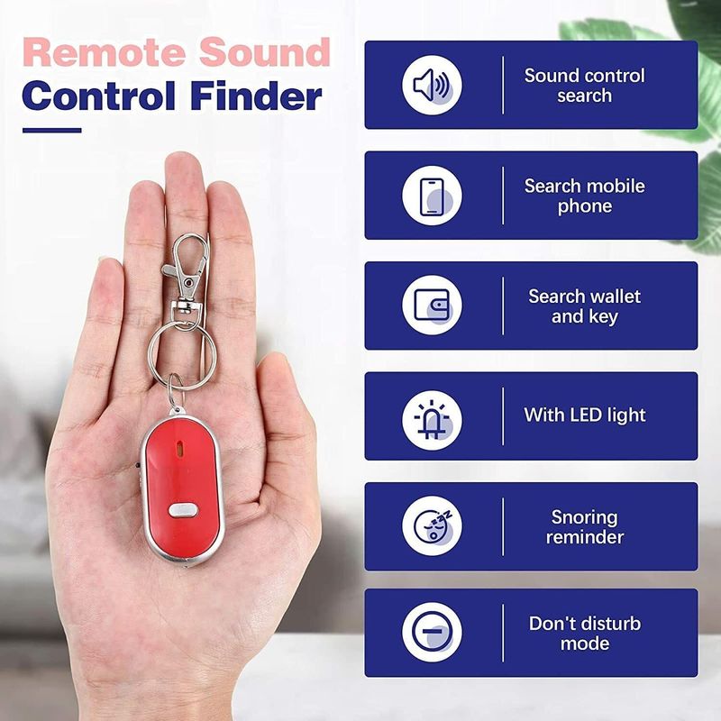 KeyFinder(Red), Keychain Locator for Finding Lost Keys, Smart Key ...