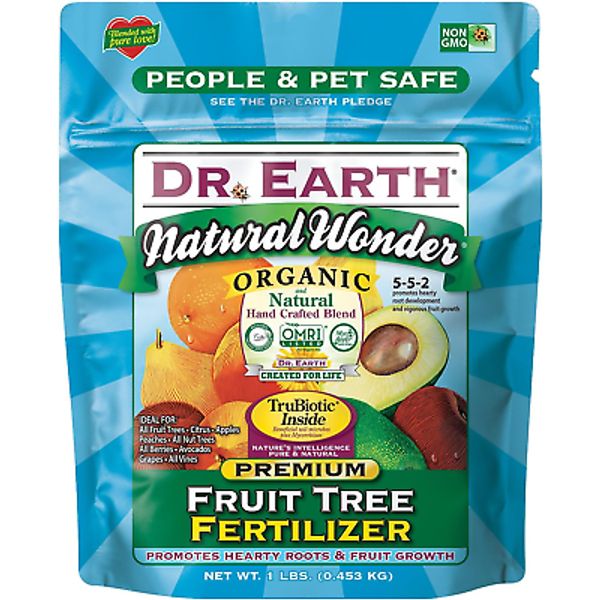 Dr. Earth 70656 1 lb 5-5-2 MINIS Gardening Natural Wonder Fruit Tree Fertilizer