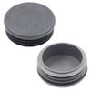 winova 4pcs Plastic Pipe End Cover Caps Protector Black Pipe End Caps