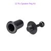 Rebower Speaker Small Peg Kit Durable Peg,[for Small Speakers, Bookshelf Boxes ] - Dia 6mm/Black/12 Set