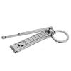 Portable Ultra Thin Nail Clippers with Case, Silver