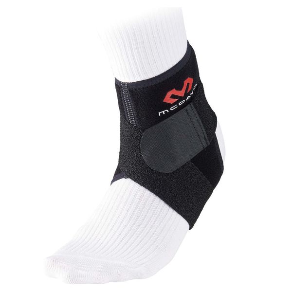 McDavid Ankle Supporter Wrap Series, Fixed Compression, Black, Sports, Basketball, Volleyball, Soccer, Baseball, Black