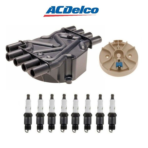 Distributor Rotor Cap & Professional .060" Spark Plugs Kit ACDelco for Chevy GMC